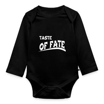 artistic cuisine geek statement - Baby Bio-Langarm-Body - Schwarz - Vorne