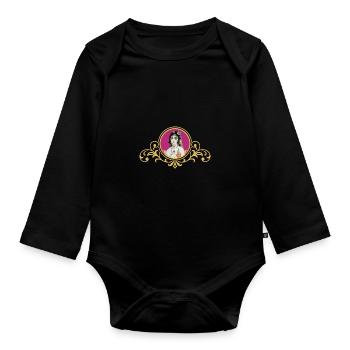 Eine Perserin - Iran - Baby Bio-Langarm-Body - Schwarz - Vorne