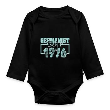 Emploi 1976 - Body Bébé bio manches longues - noir - Devant