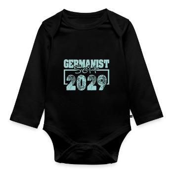 Emploi 2029 - Body Bébé bio manches longues - noir - Devant