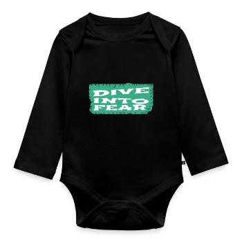 boldness cultivating courage adventure activities - Baby Bio-Langarm-Body - Schwarz - Vorne