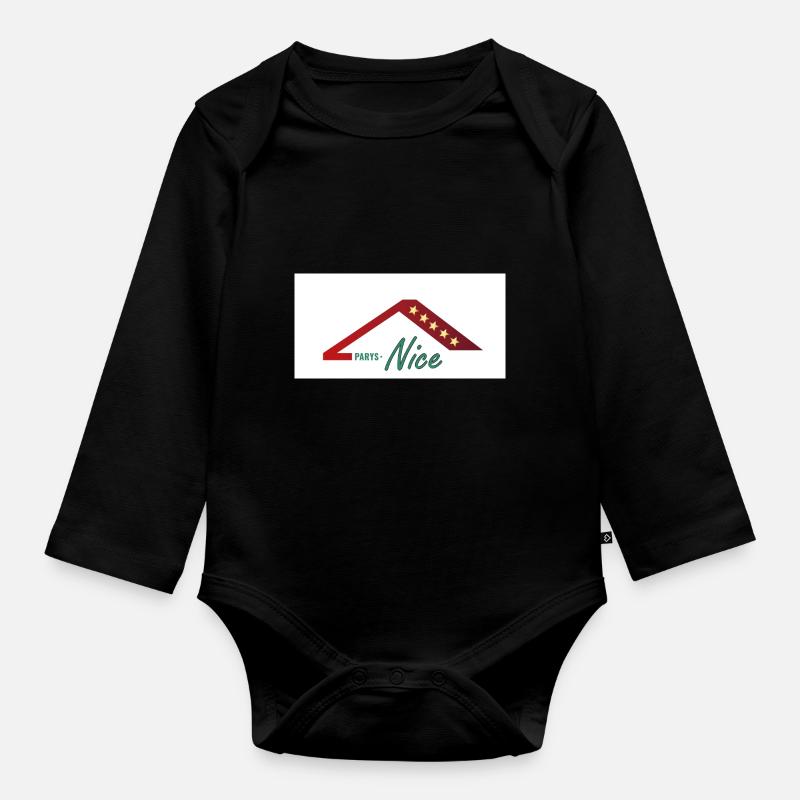Parys Nice * - Baby Bio-Langarm-Body - Schwarz