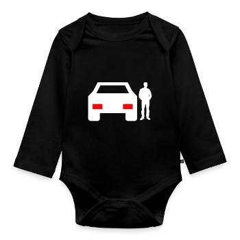 Voiture - Body Bébé bio manches longues - noir - Devant