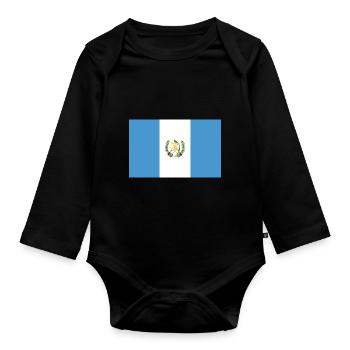 Guatemala - Organic Longsleeve Baby Bodysuit - black - Front