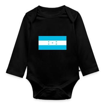 Honduras - Baby Bio-Langarm-Body - Schwarz - Vorne