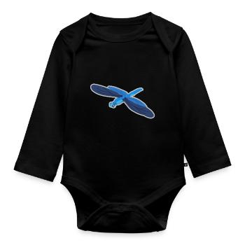 Libelle - Baby Bio-Langarm-Body - Schwarz - Vorne
