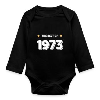 Das Beste aus 1973 - Baby Bio-Langarm-Body - Schwarz - Vorne