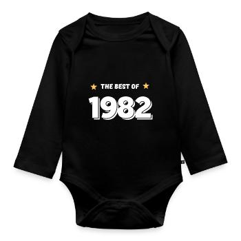 Best of 1982 - Body Bébé bio manches longues - noir - Devant