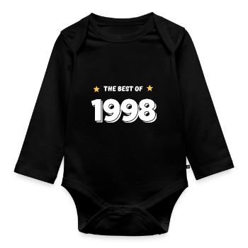 Das Beste aus 1998 - Baby Bio-Langarm-Body - Schwarz - Vorne