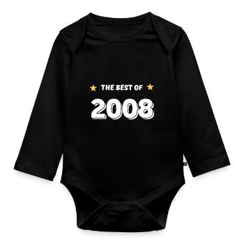 Das Beste aus 2008 - Baby Bio-Langarm-Body - Schwarz - Vorne