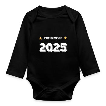 Das Beste aus 2025 - Baby Bio-Langarm-Body - Schwarz - Vorne