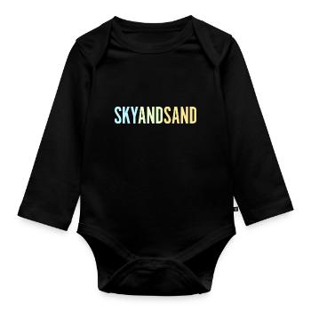 Sky And Sand - Baby Bio-Langarm-Body - Schwarz - Vorne