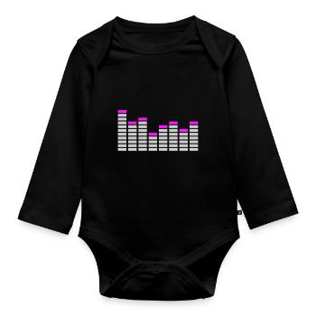 Equalizer / equaliser - Body Bébé bio manches longues - noir - Devant