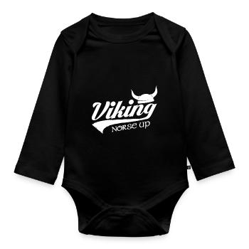 Vikings Norse Viking Up Nordmann - Body Bébé bio manches longues - noir - Devant