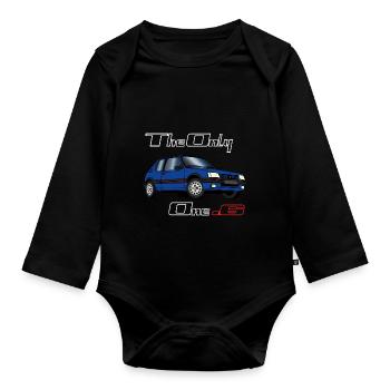 205 1,6 1991 1992 Bleu Miami - Body Bébé bio manches longues - noir - Devant