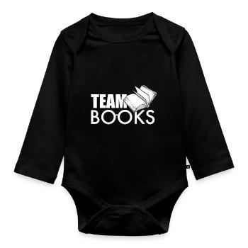 Livres d’équipe - Body Bébé bio manches longues - noir - Devant