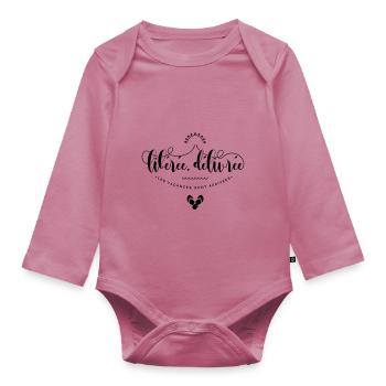 Libérée, délivrée les vacances sont arrivées - Body Bébé bio manches longues - mauve - Devant