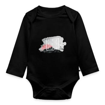 ADVENTURE - Organic Longsleeve Baby Bodysuit - black - Front