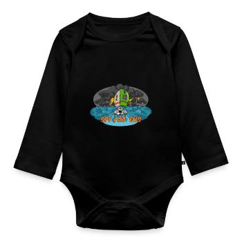 Spi am eus! - Organic Longsleeve Baby Bodysuit - black - Front