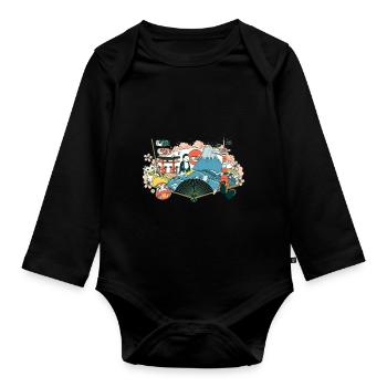 Japan - Baby Bio-Langarm-Body - Schwarz - Vorne