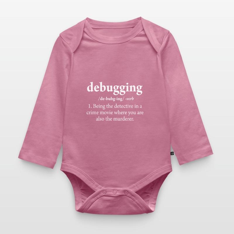 Debugging Definition Code Software Engineer Organic Longsleeve Baby Bodysuit