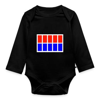 Imperial Officer - Organic Longsleeve Baby Bodysuit - black - Front