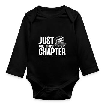 Juste un chapitre de plus - Body Bébé bio manches longues - noir - Devant