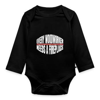 union carpenter carpenter funny tshirts mason - Baby Bio-Langarm-Body - Schwarz - Vorne