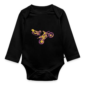 Freestyler - Baby Bio-Langarm-Body - Schwarz - Vorne
