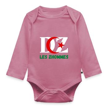 DZ Les Zhommes Algérie - Body Bébé bio manches longues - mauve - Devant