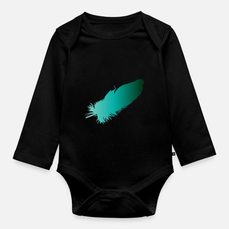 Spring - Organic Longsleeve Baby Bodysuit - black