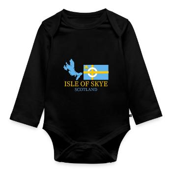 Insel Skye - Baby Bio-Langarm-Body - Schwarz - Vorne