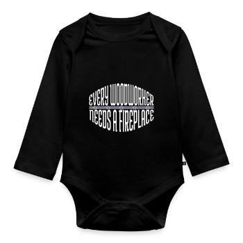 union carpenter carpentry the carpenters badge - Baby Bio-Langarm-Body - Schwarz - Vorne