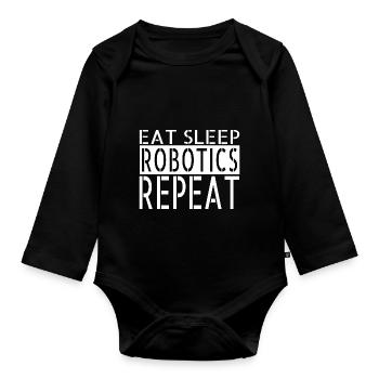 funny quote mechanical robotics engineer cool - Baby Bio-Langarm-Body - Schwarz - Vorne