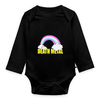 Death metal - Body Bébé bio manches longues - noir - Devant