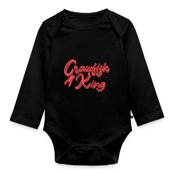 Langusten Languste - Baby Bio-Langarm-Body - Schwarz - Vorne