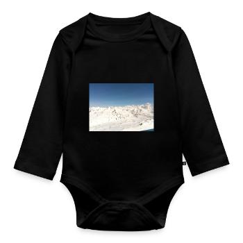 Streetwear BLUE SKY - Organic Longsleeve Baby Bodysuit - black - Front