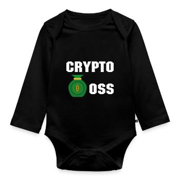 Bitcoin Trading Crypto Stocks - Body Bébé bio manches longues - noir - Devant