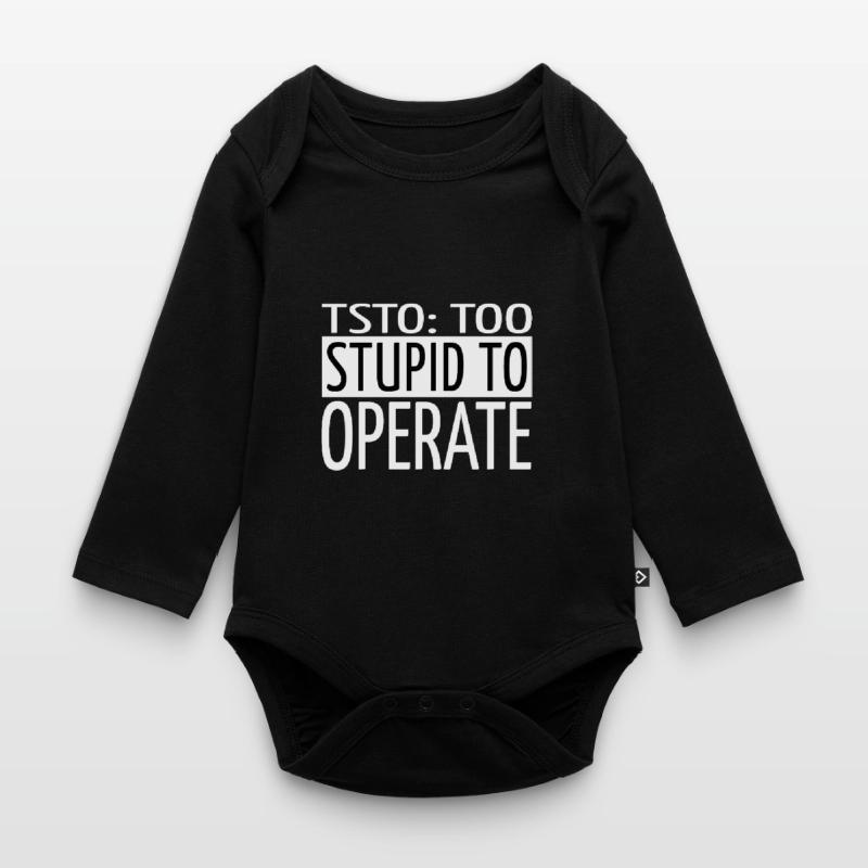 gamer encrypt coding hacking hacking code Baby Bio-Langarm-Body
