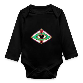Das dritte Auge - Baby Bio-Langarm-Body - Schwarz - Vorne