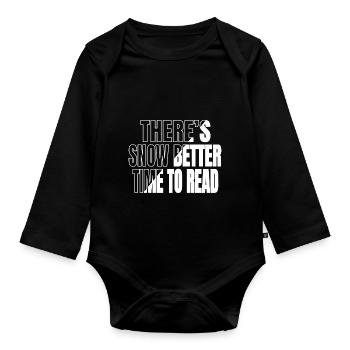 book connoisseur joke love jokes book keeper shirt - Baby Bio-Langarm-Body - Schwarz - Vorne