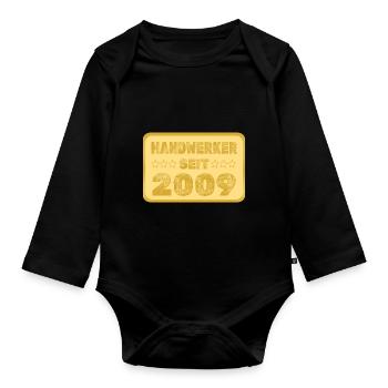Jahr 2009 - Baby Bio-Langarm-Body - Schwarz - Vorne