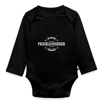 Programmierer Beruf - Baby Bio-Langarm-Body - Schwarz - Vorne
