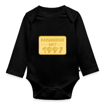 seit 1997 - Baby Bio-Langarm-Body - Schwarz - Vorne