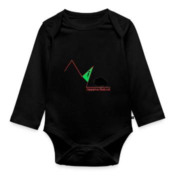 Réserve naturelle - Body Bébé bio manches longues - noir - Devant