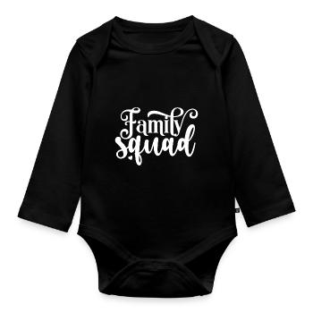 The Proud Family Squad - Organic Longsleeve Baby Bodysuit - black - Front