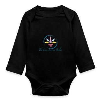 The Lion of Berlin - Baby Bio-Langarm-Body - Schwarz - Vorne