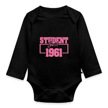 seit 1961 - Baby Bio-Langarm-Body - Schwarz - Vorne