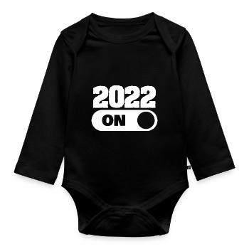 Né en 2022 - Body Bébé bio manches longues - noir - Devant