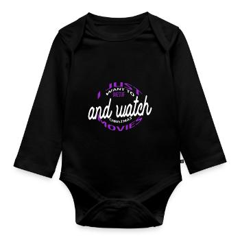 Confectioner Beard Gang Bakery Quote Couples - Organic Longsleeve Baby Bodysuit - black - Front